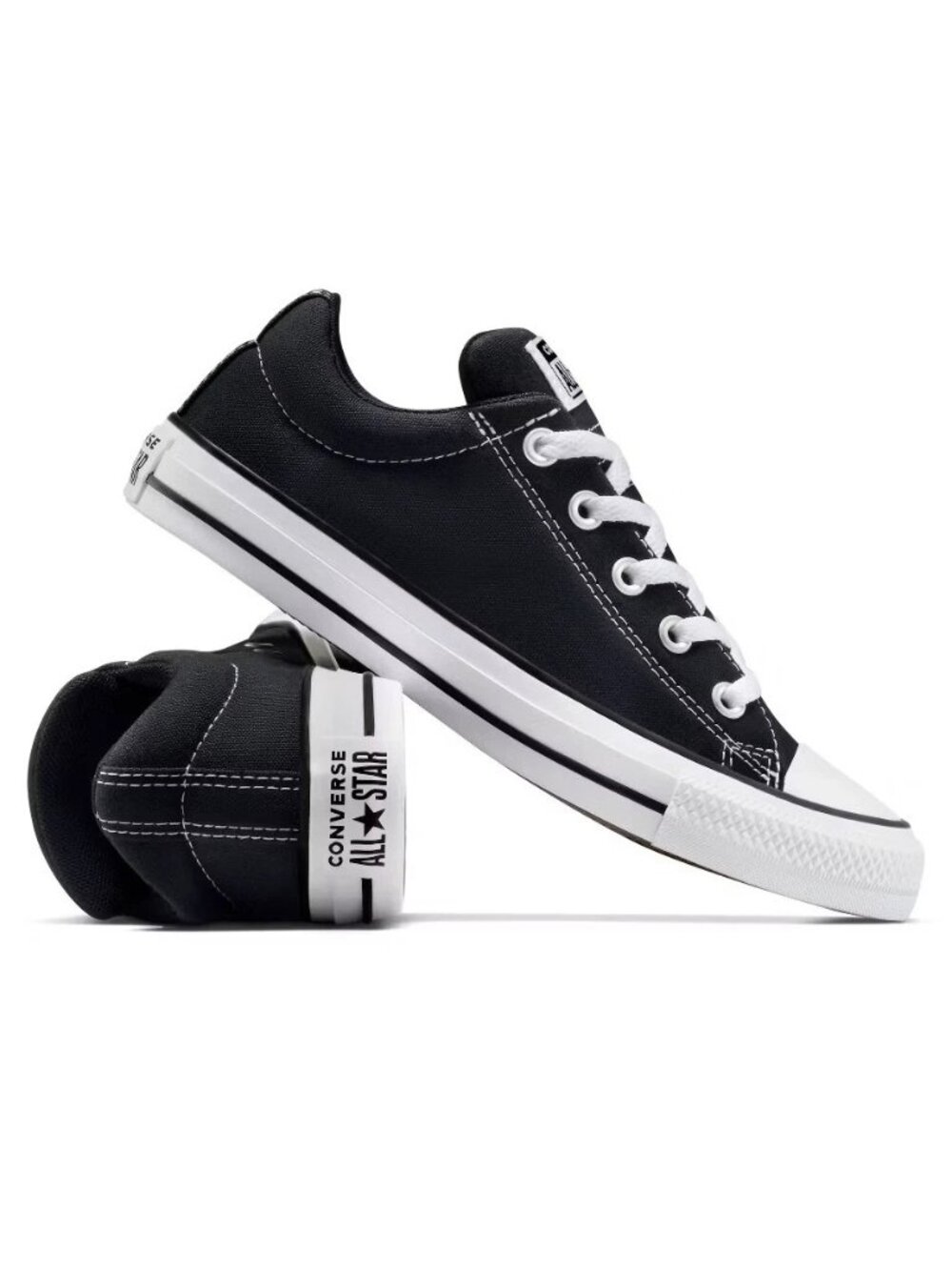 Converse Adult Street Ox Low Sneakers - Black - W7.5/M9.5